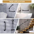 thumbnail image 5 of Mango de barra de agarre para baño de acero inoxidable negro mate, barra de equilibrio para baño, soporte de pasamanos de seguridad, mango de baño de asistencia para personas mayores, 5 of 5
