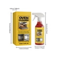 thumbnail image 3 of Oven & Grill Cleaner Spray,100Ml Stove And Oven Degreaser Cleaner Heavy Duty For Kitchen Appliances,Grill Desengrasante,Deep Cleaning Formula For Ovens,Grills,Air Fryers & Bbq Grates, 3 of 8