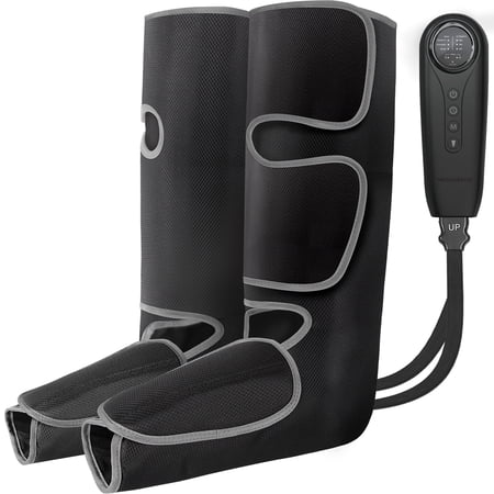 Medcursor Air Compression Leg Massager, Calf and Foot Massage for Circulation,Great Gift,Black