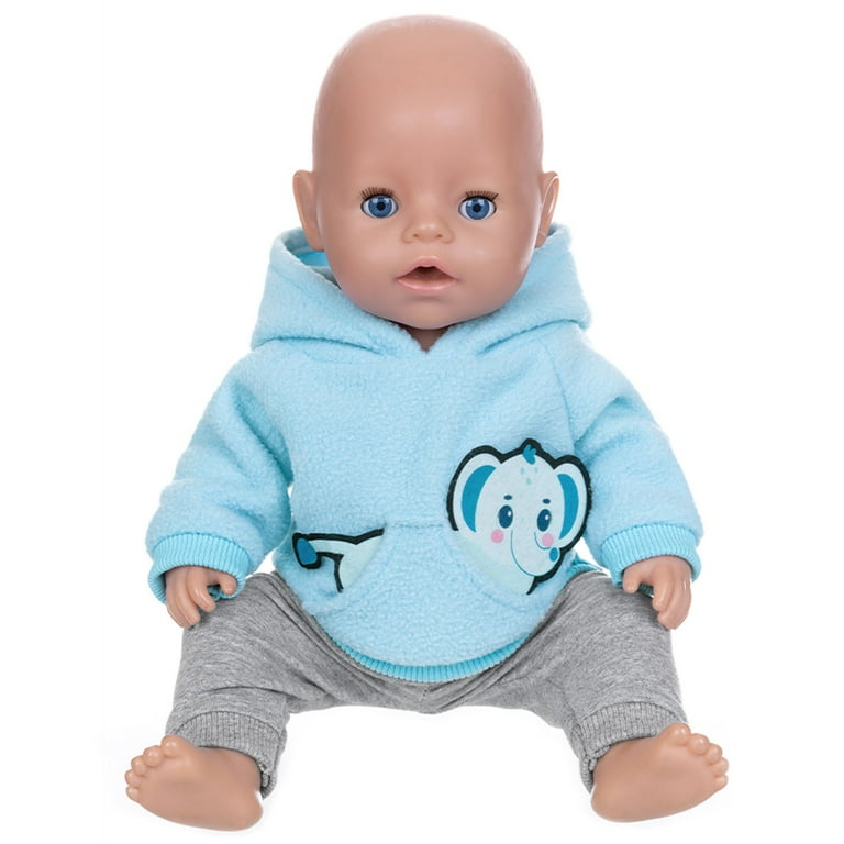 C 14-18 Inch Doll Winter Hoodie Trousers Gift Set 43Cm Cozy Doll