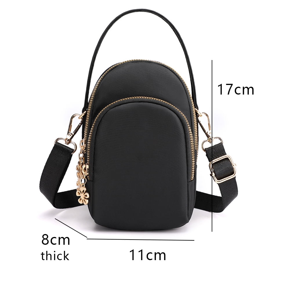 Quilted Vegan Leather Crossbody Bag For Women - Small Hobo Purse, Adjustable Strap, Black - View #12