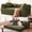 Green, variant on OMNIBERG 79" 5-in-1 Boneless Convertible Futon Sofa Bed, Corduroy Modular Sleeper Sofa Couch with Storage Pockets, Fixed-Shape Frame and Pillows for Living Room Bedroom, No Assembly, Orange