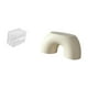 thumbnail image 5 of Dispensador de pañuelos de papel moderno de acrílico para pared, con almacenamiento multifuncional y taburete antideslizante para baño y sala de estar, 5 of 8