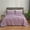 Purple, variant on JML Knit Blanket Queen 3 Piece (90"x90") with 2 Shams - Soft Jersey Blanket, Burgundy/White