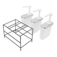 thumbnail image 3 of Condiment Pump Dispenser, Multipurpose  Hand Pressure Syrup Dispenser  For Restaurant 1L 28.5x18x35cm/11.2x7.1x13.8in, 3 of 8