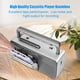 thumbnail image 3 of Reproductor de Cassette Boombox Retro con Radio AM/FM, Estéreo, Alimentado por AC o 4 Pilas C, Grabador Portátil de Cassettes Vintage con Altavoz Grande y Conector para Auriculares, 3 of 3