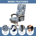 thumbnail image 4 of Y YUNHSOM Elastic Printed Office Computer Chair Cover, Detachable and Washable Dustproof Table and Chair Cushion Protector, 4 of 6
