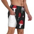 thumbnail image 6 of Rocae Amanita Mushroom for Men's Swim Trunks Quick Dry With Two Side Pockets and One Lined Patch PocketSmall, 6 of 9