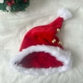 thumbnail image 3 of Oalirro Christmas Santa Hat with Bells Unisex Red Fluff Holiday Hat Christmas Decorations Hat for Santa Claus Party Supplies Gifts for New Year Headwear, 3 of 9