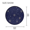 thumbnail image 4 of Snowflake Pattern Design Memory Foam Bath Mat 36" Absorbent Rug with Non Slip Base and 4 Bonus Pads, 4 of 6