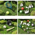 thumbnail image 4 of 24 Pcs Miniature Sports Set Mini Baseball Tennis Football Basketball Rugby Bowling Table Tennis Ball Clubs Ball Bats Mini House Decoration Accessories for Collection, 4 of 6