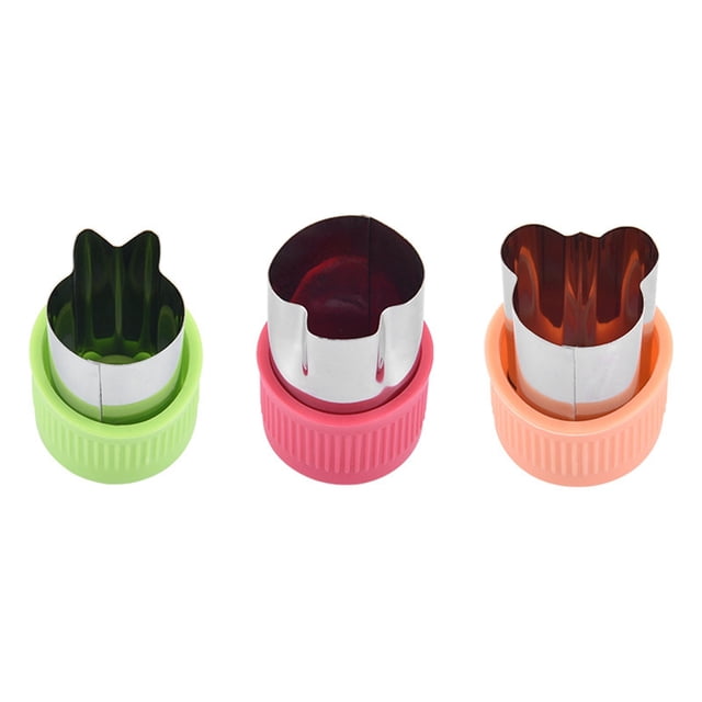 3pcs Set Of Vegetable And Fruit Mould Accessories Stainless Steel Accessories
