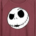 thumbnail image 3 of The Nightmare Before Christmas - Jack Face - Women's Lightweight French Terry Long Sleeve Shirt, 3 of 5