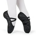 thumbnail image 3 of Dynadans Unisex Soft Leather Ballet Shoes with Elastic Straps for Toddler/Little Kid/Big Kid/Adult, 3 of 8
