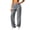 Dark Gray, variant on Bxsruta Women Track Pants Drawstring Elastic Waist Wide Leg Lounge Running Training Trousers