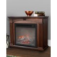 Prokonian 37 inch Mantel Electric Fireplace in Cherry
