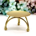 thumbnail image 2 of European Style Candlestick Iron Candle Holders Retro Round Table Golden For Home Festive Ornament 1Pcs, 2 of 8