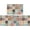 Colorful, variant on Anti Fatigue Mats for Kitchen Floor, PVC Non Skid Washable Kitchen Rug 2pcs Cushioned Standing Mats Easy to Clean Waterproof Kitchen Carpet Set Sink Rug 17"X48"+17"X28"