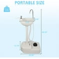 thumbnail image 5 of WYDK Portable Camping Sink w/ 19L Water Tank Rolling Wheels Towel Holder Soap Dispenser Faucet, Outdoor Foot Pump Washing Station for RV Boat Travel Picnic Worksit(14.3 Pounds), 5 of 12