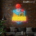 thumbnail image 3 of Craftnamesign Arcade Neon Light for Gaming Club Wall Decor, Gamer Room Wall Art, Gift For Him, Boys Room Decoration, 3 of 5