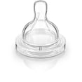 thumbnail image 1 of Philips AVENT Tetina Anti-Cólicos, Transparente, Recién Nacido (Paquete de 2) (SCF421/27), 1 of 3