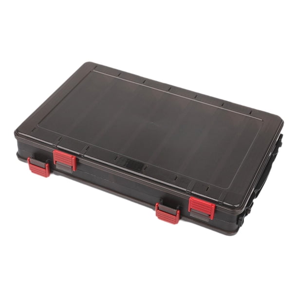 Estuche para aparejos de pesca,Caja de aparejos de pesca con mosca Estuche para señuelos Anzuelos para ,Centro de hojas oscilante para almacenamiento de calamares de negro