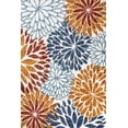 thumbnail image 6 of JONATHAN Y AMALFI COAST 8 x 10 Area Rug, Crisantemo Floral - Orange/Blue/Cream, AMC108A-8, 6 of 9
