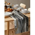 thumbnail image 6 of Black Marble Table Runner 72 Inches, Retro Chic Abstract Mottled Texture Art Bed Runner Dresser Scarves Tabletop for Indoor Outdoor Parties/Ceremony/Banquet, 14" x 72", 6 of 8