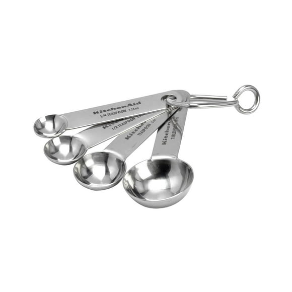 KitchenAidbCuillères à mesurer en acier inoxydable Lot de 5 cuillères doseuses