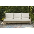 thumbnail image 5 of Signature Design by Ashley Carter Hall Outdoor Eucalyptus Patio Sofa in Beige, 5 of 7