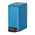 thumbnail image 1 of Cesun Bote De Basura Pequeño Para Baño Con Tapa, Pedal De Cierre Suave, Bote De Basura De Acero Inoxidable De 6 Litros/1,6 Galones Con Cubo Interior Extraíble, Acabado Antihuellas (Azul), 1 of 5