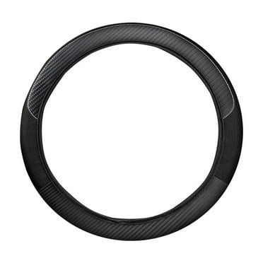 Car Steering Wheel Cover Fiber Material 38cm Diameter Thin Steering Wheel Cover for Secure Grip