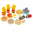 MOC Parts DIY Building Blocks Food Bread Fish Fruit Roast Chicken Toys