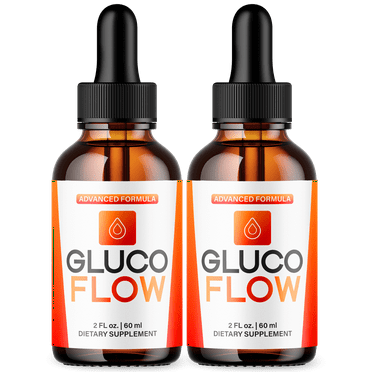Gluco Flow Advanced Formula Drops Natural Support Supplement 60 Servings