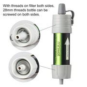 miniwell Gravity Water Filter Straw Ultralight Versatile Hiker Water Filter Optional Accessories. TUV Proven Emergency Kit Hurricane Storm Supplies. (Water Filter with Bucket Connector in Grey)