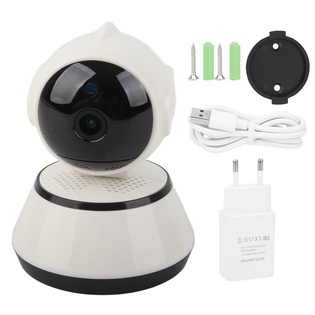 Monitor inalámbrico para bebés, cámara de seguridad, intercomunicador bidireccional, monitor para bebés con enchufe 110-240VEU