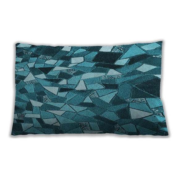 Ahgly Company Indoor Rectangular Contemporary Lumbar Throw Pillow, 13 inch by 19 inch