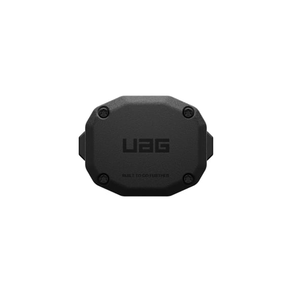 UAG AirTag Case - 2-Way Hard Shell Lock Case AirTag Holder for Luggage & Bags, Water Resistant Anti-Lost Ultra Secure GPS Protective Cover, Essential Armor Black