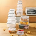 thumbnail image 1 of Large Capacity Plastic Storage Box Set, Sealed Food and Fruit Preservation Containers, Five Piece Set, Stackable + Durable, Household Organization, Kitchen Use, Food Storage Solutions, 1 of 9