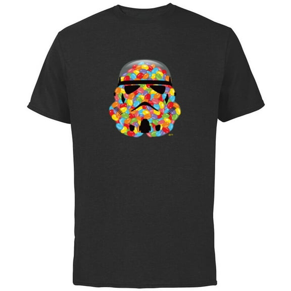 Star Wars Treats Imperial Stormtrooper Jelly Beans - Short Sleeve Cotton T-Shirt for Adults - Customized-Black