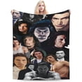 thumbnail image 2 of Blanket Adam Driver Soft and Comfortable Wool Fleece Throw Blankets Gift for Home Decoration Sofa Office car Camping Yoga Travel Home Decoration Cozy Plush Beach, 2 of 5