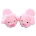 thumbnail image 2 of Funny Slippers piggy slippers for women Warm Animal Slippers Furry Pink Pig Slippers(8-10, Pink Pig), 2 of 5