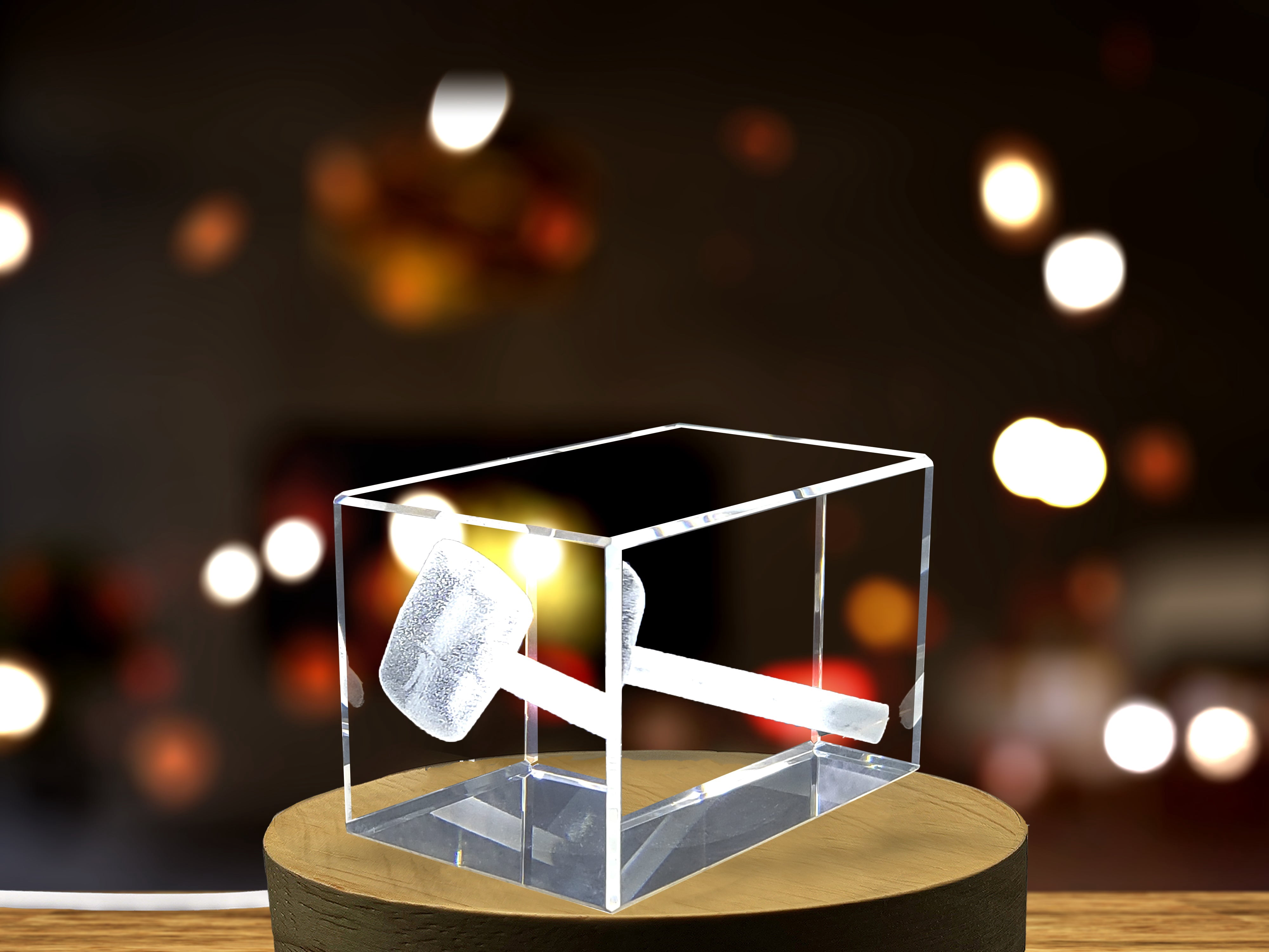 A Faceted Crystal Rubber Hammer - Celebrating Problem Solvers