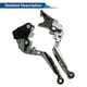 thumbnail image 5 of Palancas de freno y embrague cortas y largas para Kawasaki VERSYS 650 15-23, palanca de freno ajustable de motocicleta, aleación de aluminio, mango de titanio con extremo negro, 5 of 6