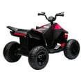 thumbnail image 5 of EastVita Kids Ride on ATV Toy 12V Battery Powered Multi-Functional Touch Screen Integrated Motorized Quad Toy Car with LED Lights Music, 5 of 8