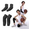 thumbnail image 1 of Rótula infantil de cinco colores con diseño de panal anticolisión, rótula deportiva para exteriores, equipo de protección para las rodillas, para baloncesto, 1 of 2