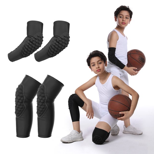 Rótula infantil de cinco colores con diseño de panal anticolisión, rótula deportiva para exteriores, equipo de protección para las rodillas, para baloncesto