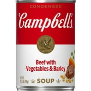 Campbell's Condensed Beef Soup with Vegetables and Barley, 10.5 oz Can