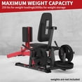 thumbnail image 2 of COZONY Heavy Duty Hip Abductor Adductor Machine, 440 lb Capacity Adjustable 6-Position Thigh Trainer for Home Gym,Black+Red, 2 of 7