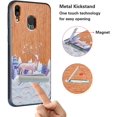thumbnail image 5 of Labanema Samsung Galaxy A40 2019 Case, Samsung Galaxy A40 2019 Cover with Metal Kickstand, Natural Wood TPU Cover, Anti Scratch Case for Samsung Galaxy A40 2019 (Elk), 5 of 7